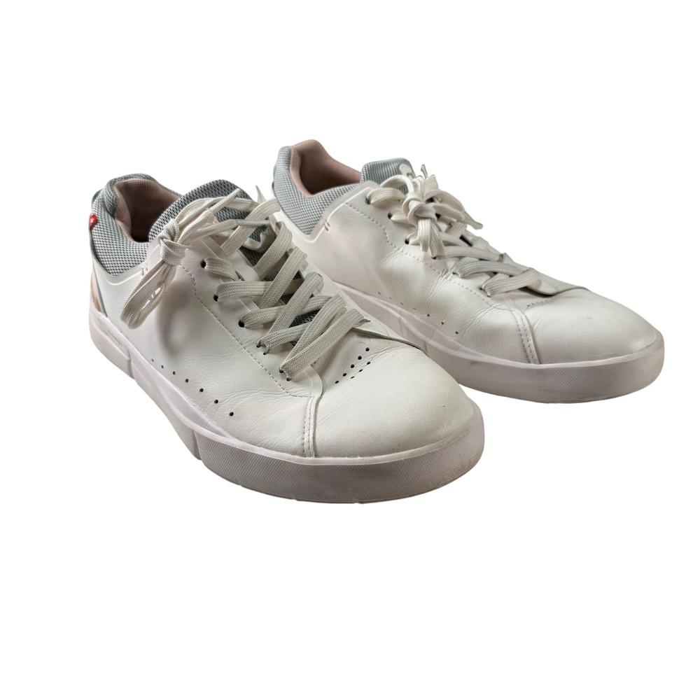 On Running The Roger Advantage White Leather Sneakers White Women's‎ 11